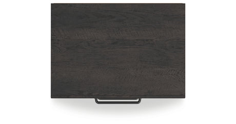Hollivern Full Panel Bed with Storage with Dresser and Nightstand in Dark Gray from Ashley - Luna Furniture