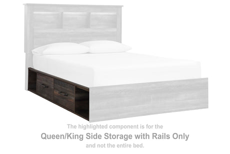 Drystan Multi Queen/King Side Storage with Rails from Ashley - Luna Furniture