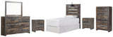 Drystan Multi Twin Panel Headboard Bed with Mirrored Dresser, Chest and 2 Nightstands from Ashley - Luna Furniture