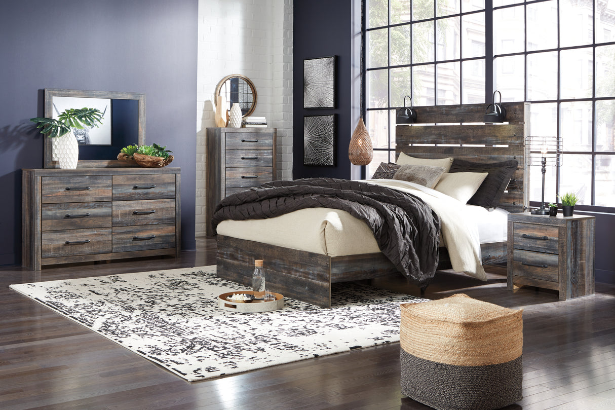 Drystan Multi Queen Panel Bed, Dresser, Mirror, Chest and Nightstand from Ashley Furniture - Luna Furniture