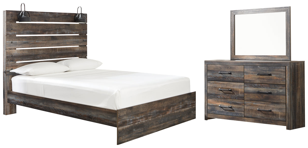 Drystan Multi Queen Panel Bed, Dresser and Mirror from Ashley - Luna Furniture