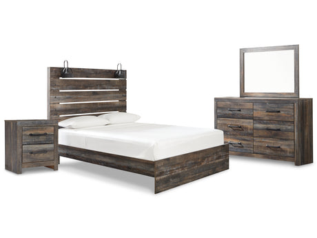 Drystan Multi LED Panel Bedroom Set from Ashley - Luna Furniture