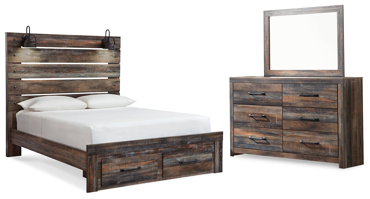 Drystan Multi LED Storage Panel Bedroom Set from Ashley - Luna Furniture