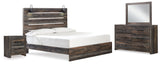 Drystan Multi LED Panel Bedroom Set from Ashley - Luna Furniture