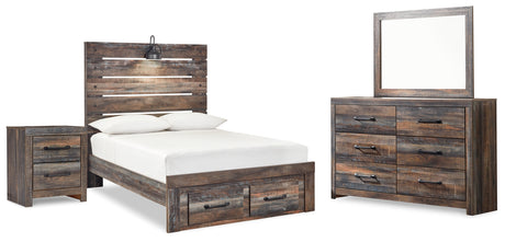 Drystan Multi LED Storage Youth Panel Bedroom Set from Ashley - Luna Furniture