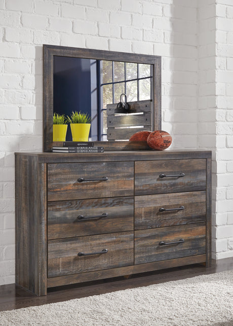 Drystan Multi Queen Bookcase Storage Bed, Dresser and Mirror from Ashley - Luna Furniture