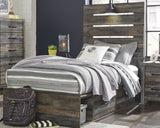 Drystan Multi LED Twin Storage Platform Bed with 4 Drawers from Ashley - Luna Furniture
