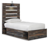 Drystan Multi LED Twin Storage Platform Bed with 4 Drawers from Ashley Furniture - Luna Furniture