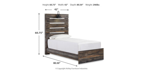 Drystan Multi LED Twin Storage Platform Bed with 4 Drawers from Ashley Furniture - Luna Furniture