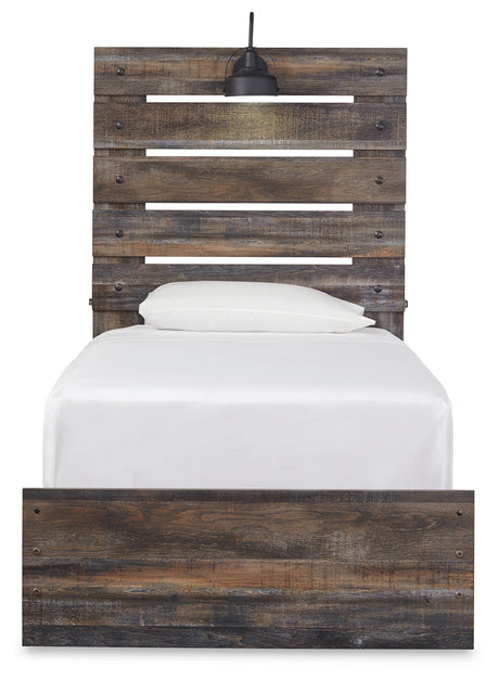 Drystan Multi LED Twin Panel Bed from Ashley - Luna Furniture