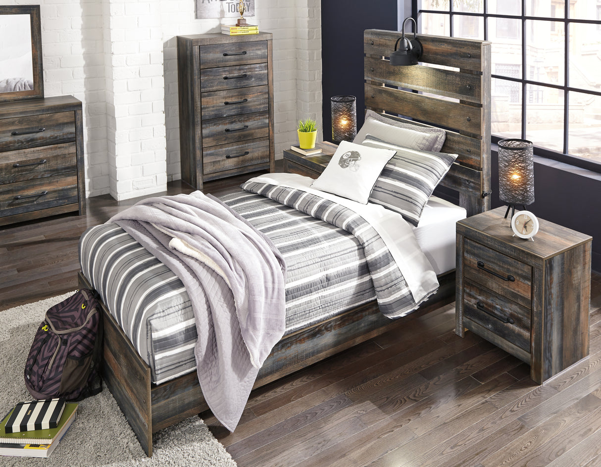 Drystan Multi LED Twin Panel Bed from Ashley Furniture - Luna Furniture