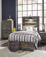 Drystan Multi LED Twin Panel Bed from Ashley Furniture - Luna Furniture
