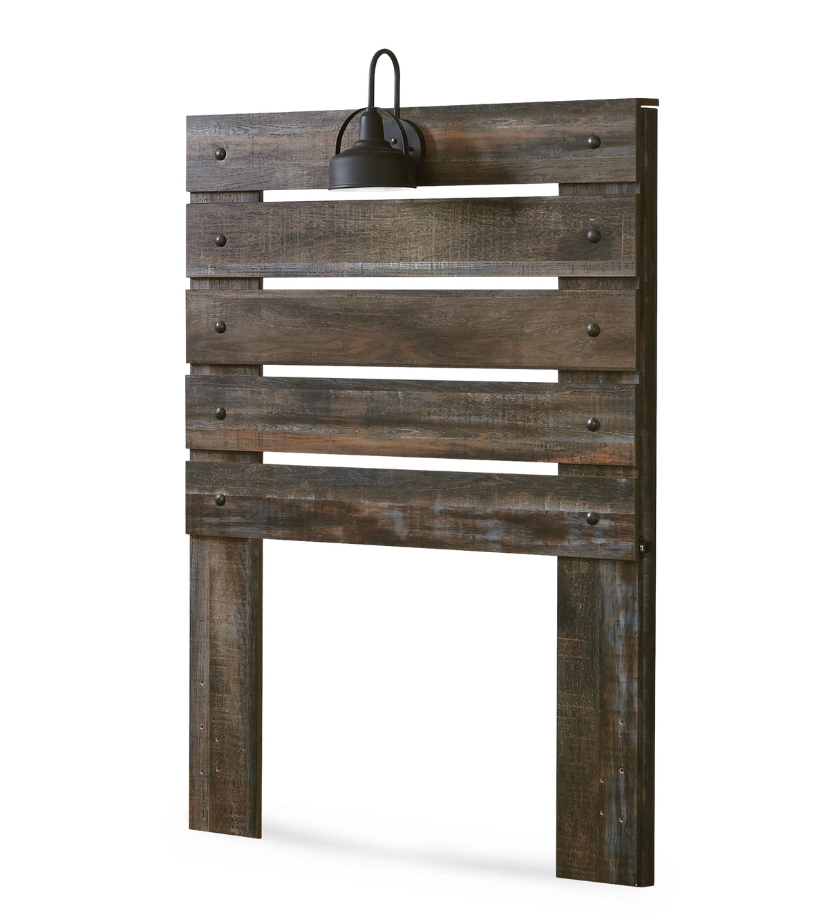 Drystan Twin Panel Headboard Bed with Mirrored Dresser and 2 Nightstands in Multi from Ashley Furniture - Luna Furniture