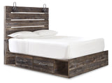 Drystan Multi Queen Panel Storage Bed, Dresser, Mirror, Chest and Nightstand from Ashley - Luna Furniture