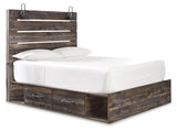 Drystan Multi Queen Panel Storage Bed, Dresser, Mirror, Chest and Nightstand from Ashley - Luna Furniture