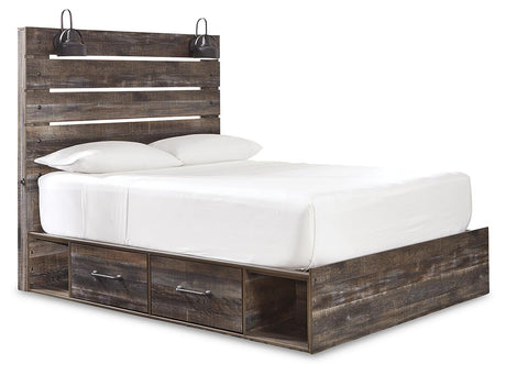 Drystan Multi Queen Panel Storage Bed, Dresser, Mirror, Chest and Nightstand from Ashley - Luna Furniture