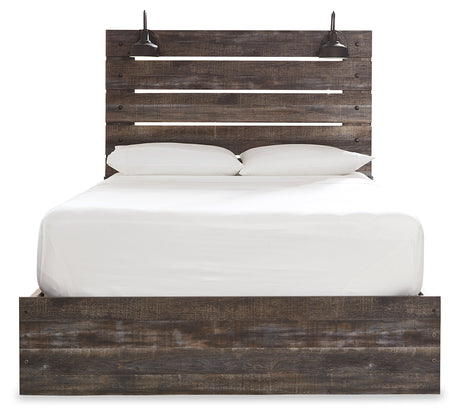 Drystan Multi Queen Panel Bed with Storage, Dresser and Mirror from Ashley - Luna Furniture