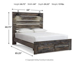 Drystan Multi Queen Panel Storage Bed, Dresser, Mirror, Chest and 2 Nightstands from Ashley - Luna Furniture