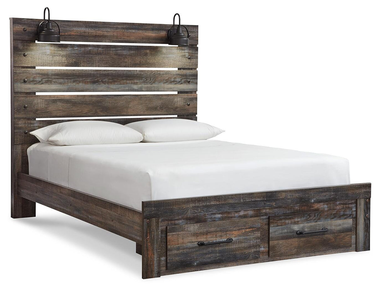 Drystan Multi Queen LED Storage Panel Bed from Ashley - Luna Furniture