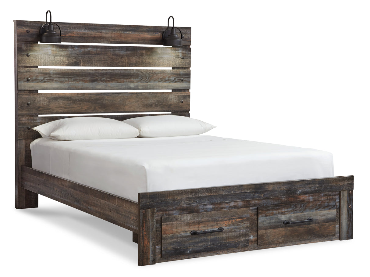 Drystan Multi LED Storage Panel Bedroom Set from Ashley - Luna Furniture
