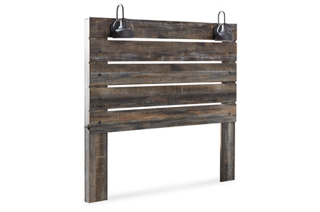 Drystan Queen Panel Headboard Bed with Mirrored Dresser, Chest and Nightstand in Multi from Ashley Furniture - Luna Furniture