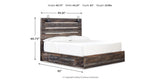 Drystan Multi King LED Storage Platform Bed with 2 Drawers from Ashley - Luna Furniture