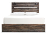 Drystan King Panel Bed with 4 Storage Drawers with Mirrored Dresser, Chest and 2 Nightstands in Multi from Ashley Furniture - Luna Furniture