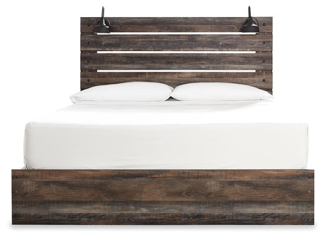 Drystan Multi King LED Storage Platform Bed with 4 Drawers from Ashley - Luna Furniture