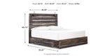 Drystan Multi King LED Storage Platform Bed with 4 Drawers from Ashley - Luna Furniture