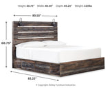Drystan Multi King LED Storage Platform Bed with 4 Drawers from Ashley - Luna Furniture