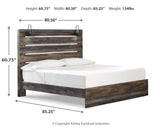Drystan Multi King LED Panel Bed from Ashley Furniture - Luna Furniture