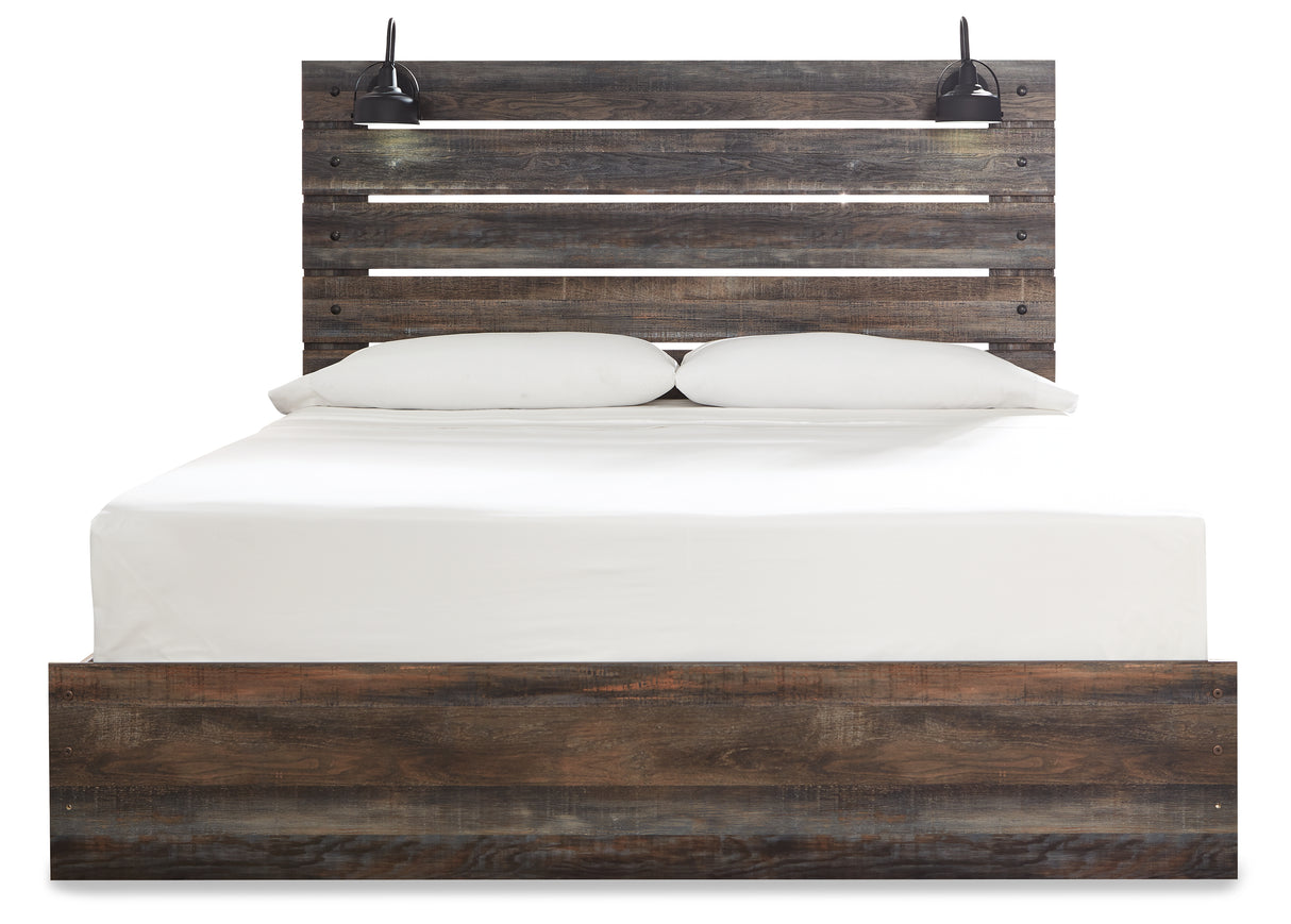 Drystan Multi King LED Panel Bed from Ashley Furniture - Luna Furniture