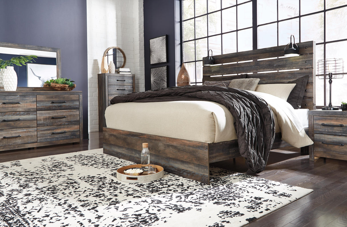 Drystan Multi King LED Panel Bed from Ashley Furniture - Luna Furniture