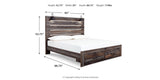 Drystan Multi King LED Storage Panel Bed from Ashley - Luna Furniture