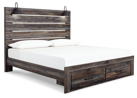 Drystan Multi LED Storage Panel Bedroom Set from Ashley - Luna Furniture