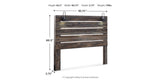 Drystan Multi King Panel Headboard with Metal Frame, Dresser, Mirror, and Nightstand from Ashley - Luna Furniture