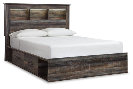 Drystan Multi Queen Bookcase Storage Bed, Dresser, Mirror, Chest and Nightstand from Ashley - Luna Furniture