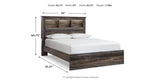 Drystan Multi Queen Bookcase Bed, Dresser and 2 Nightstands from Ashley - Luna Furniture