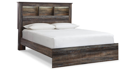 Drystan Multi Queen LED Bookcase Panel Bed from Ashley - Luna Furniture