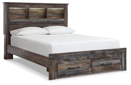 Drystan Multi Queen Bookcase Storage Bed, Dresser and Mirror from Ashley - Luna Furniture
