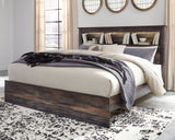 Drystan Multi King LED Bookcase Panel Bed from Ashley - Luna Furniture