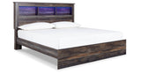 Drystan King Panel Bookcase Bed with Mirrored Dresser and Chest in Multi from Ashley - Luna Furniture