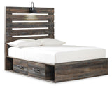 Drystan Multi Full LED Storage Platform Bed with 4 Drawers from Ashley Furniture - Luna Furniture