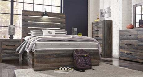 Drystan Multi Full LED Storage Platform Bed with 4 Drawers from Ashley Furniture - Luna Furniture