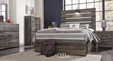 Drystan Multi Full LED Storage Platform Bed with 4 Drawers from Ashley Furniture - Luna Furniture