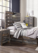 Drystan Multi Full LED Storage Platform Bed with 2 Drawers from Ashley Furniture - Luna Furniture