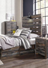 Drystan Multi Full LED Storage Platform Bed with 4 Drawers from Ashley Furniture - Luna Furniture