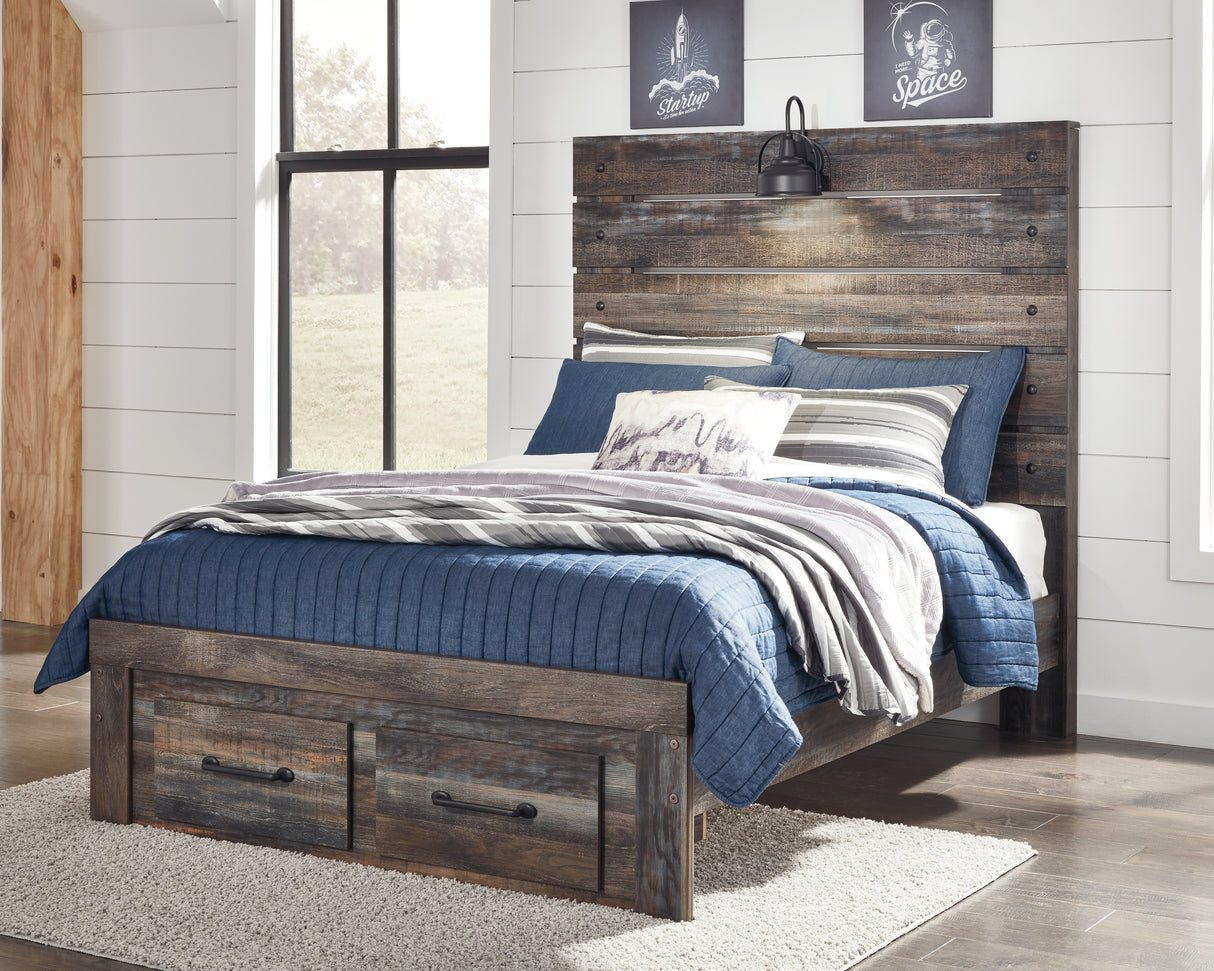 Drystan Multi LED Storage Youth Panel Bedroom Set from Ashley - Luna Furniture