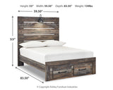 Drystan Multi Full LED Storage Panel Bed from Ashley Furniture - Luna Furniture