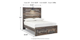 Drystan Multi Full LED Storage Panel Bed from Ashley Furniture - Luna Furniture